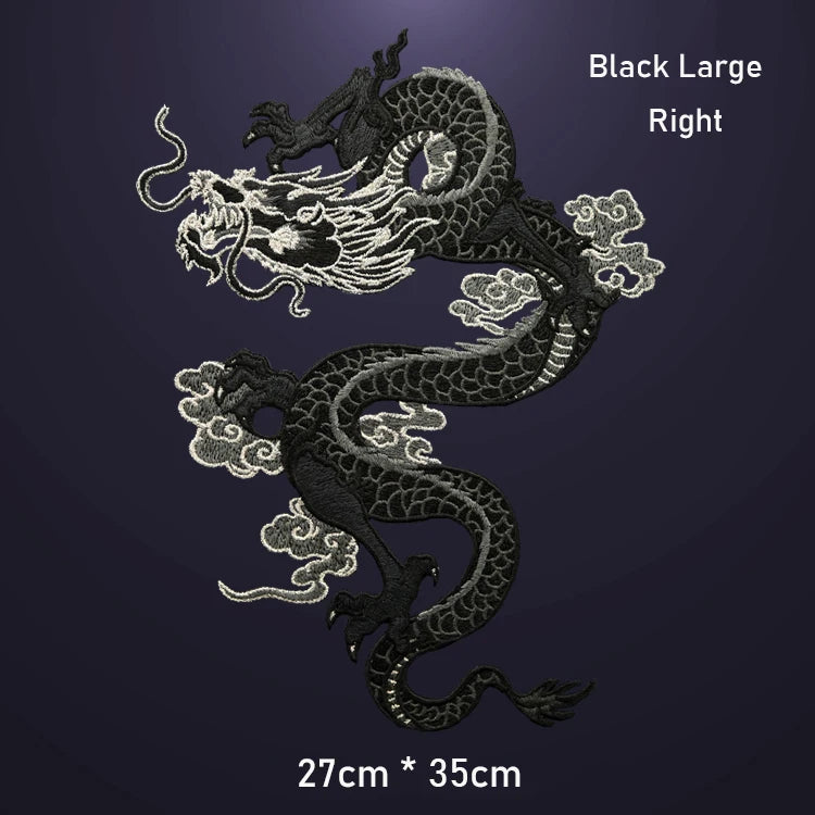 AHYONNIEX High-Quality Large Dragon Patches – DIY Embroidered Sew-On Fabric Stickers for Clothes - Image 8