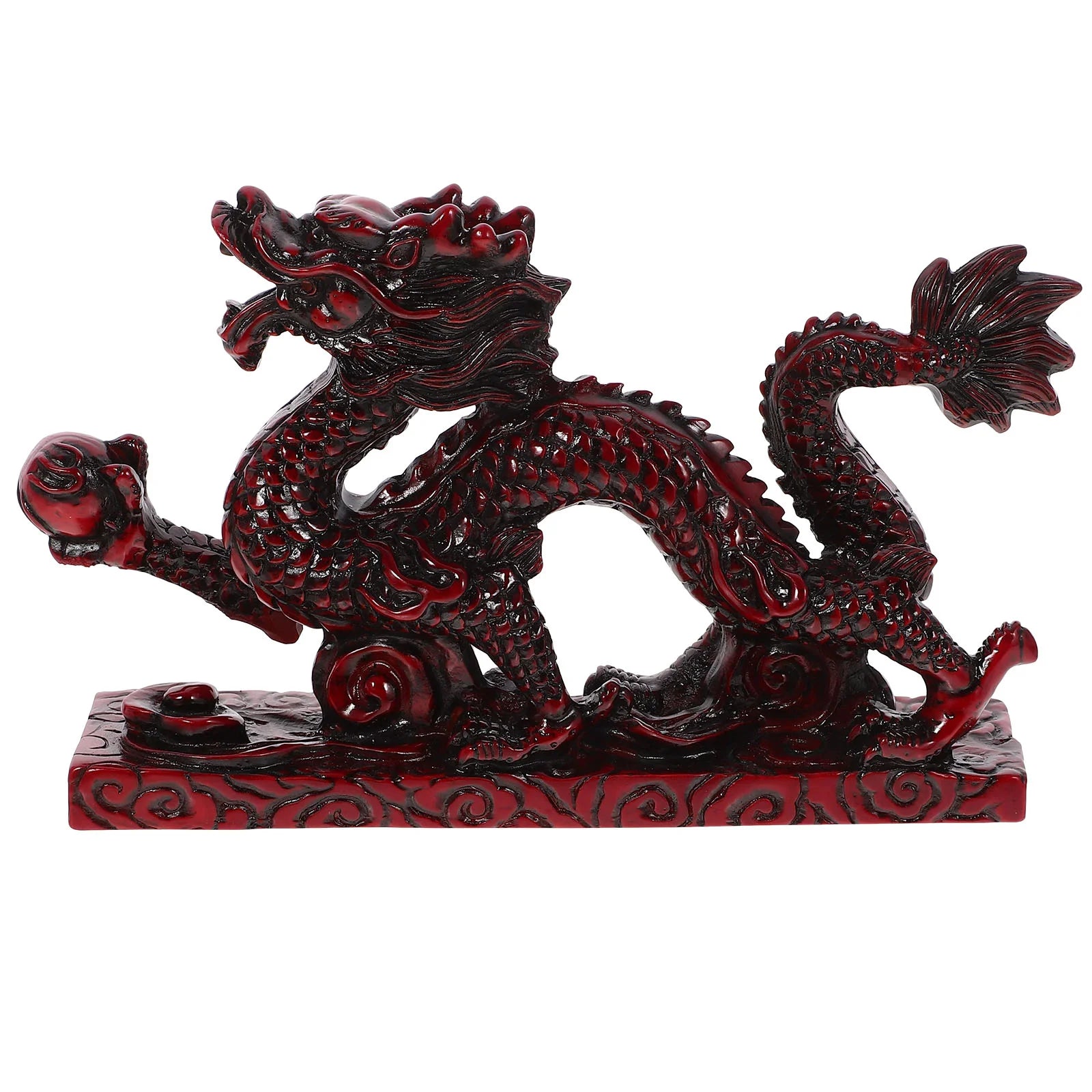 6 Inch Resin Dragon Chinese Zodiac Decoration – Small Desktop Figurine & Miniature Ornament