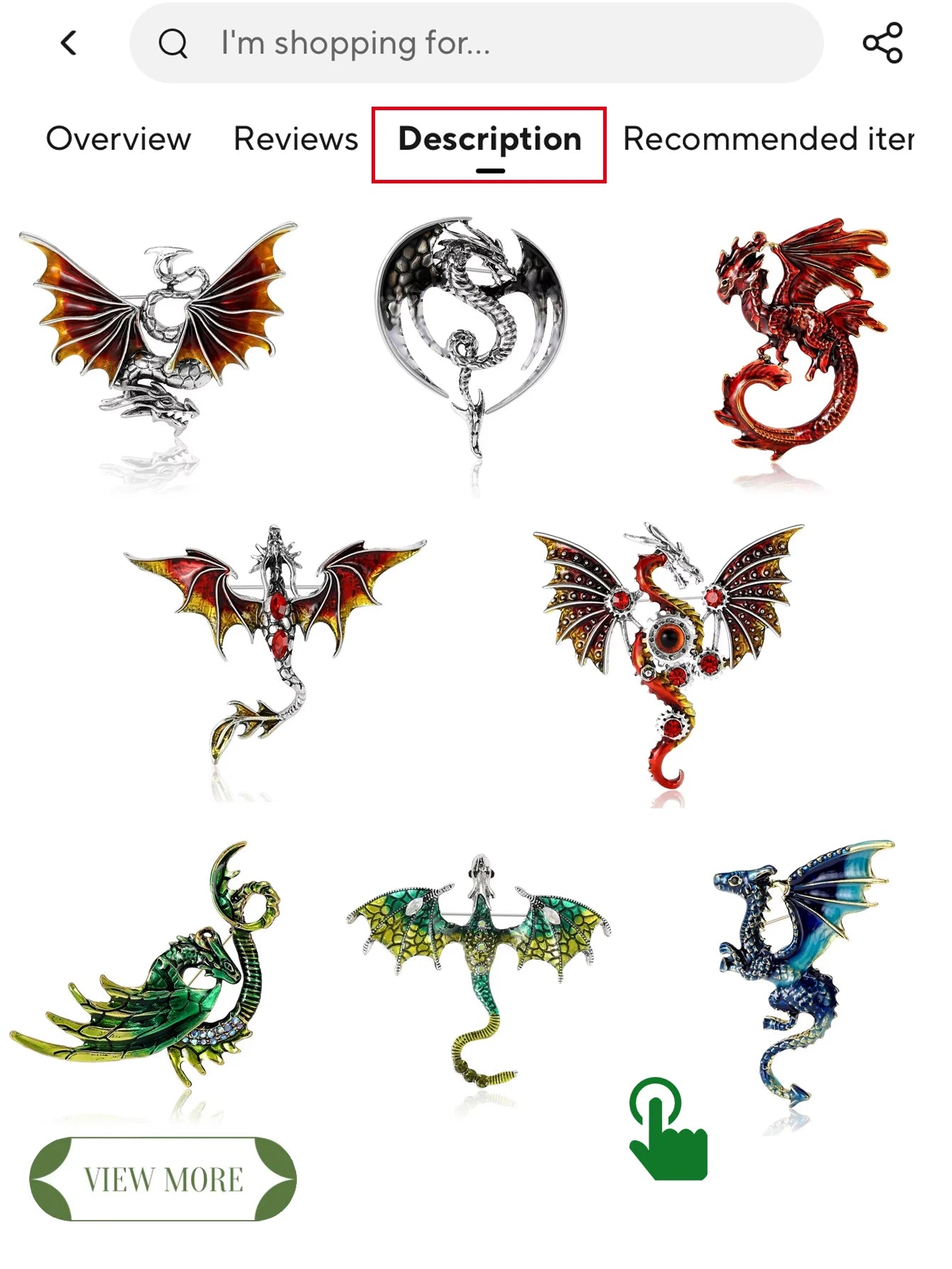 Enamel Mechanical Dragon Pins – Unisex Rhinestone Brooches for Party, Backpack & Clothing Accessories - Image 4