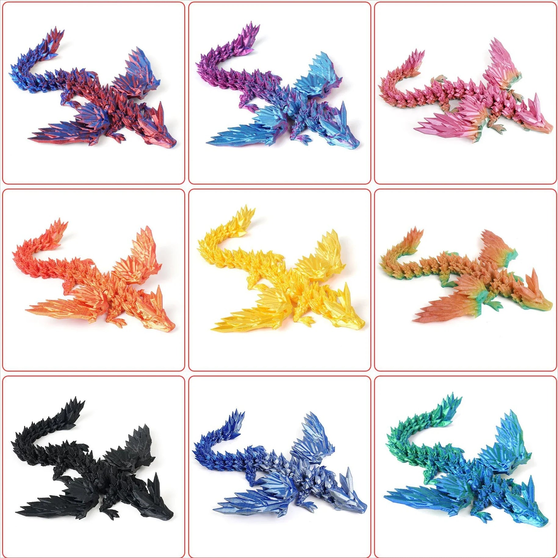 3D Rotatable Articulated Dragon in Egg – Realistic Statue & Kid Gift for Decoration or Play - Image 5