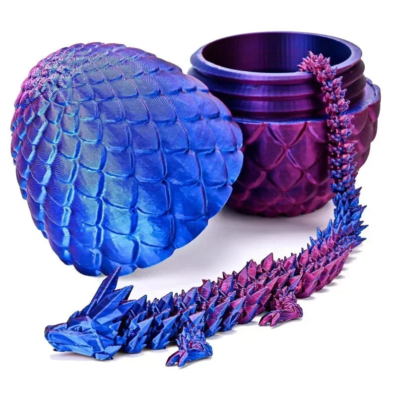 1/2PCS 3D Printed Dragon Egg with Fully Articulated Dragon - Image 20