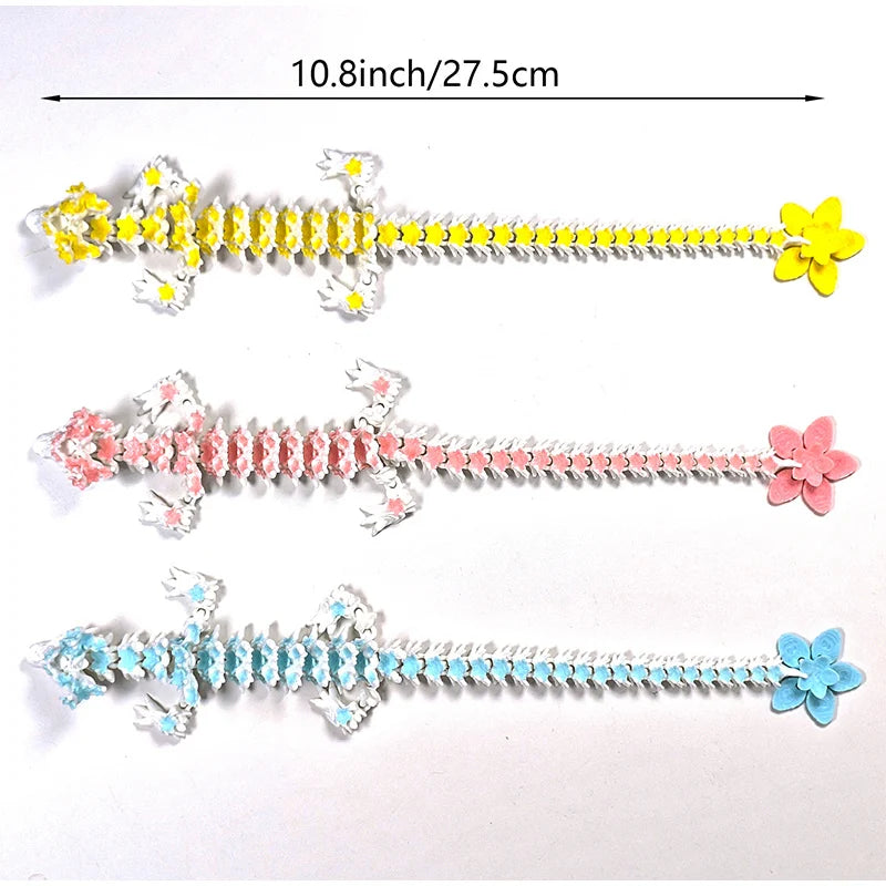 3D Printed Crystal Dragon Articulated Fidget Toy – Cherry Blossom Dragon Home & Office Decor, Birthday Gift for Boys 2025 - Image 6