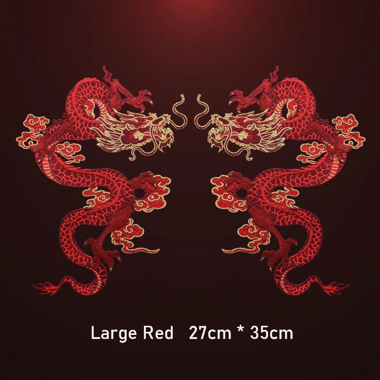 AHYONNIEX High-Quality Large Dragon Patches – DIY Embroidered Sew-On Fabric Stickers for Clothes - Image 16