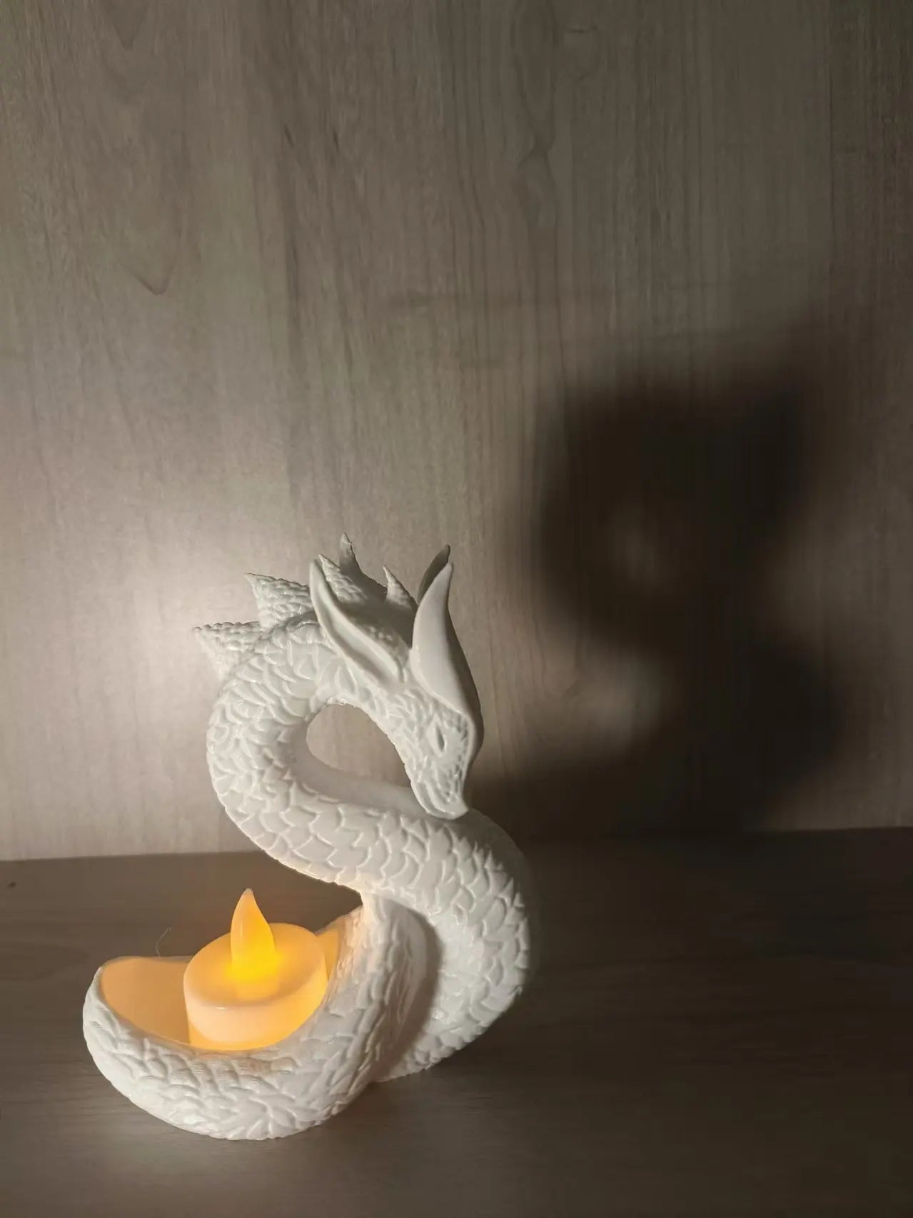 Dragon Night Light – LED Tea Light Decor Lamp & Candle Holder for Home Ambience - Image 5