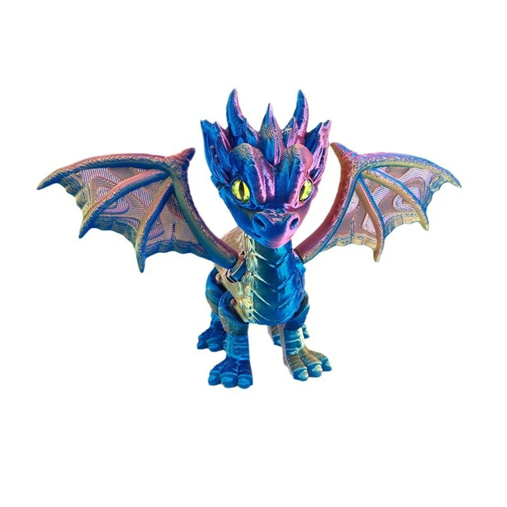 3D Printed Articulated Demon Dragon – Dragon Fidget Toy & Desktop Ornament Figurine - Image 7