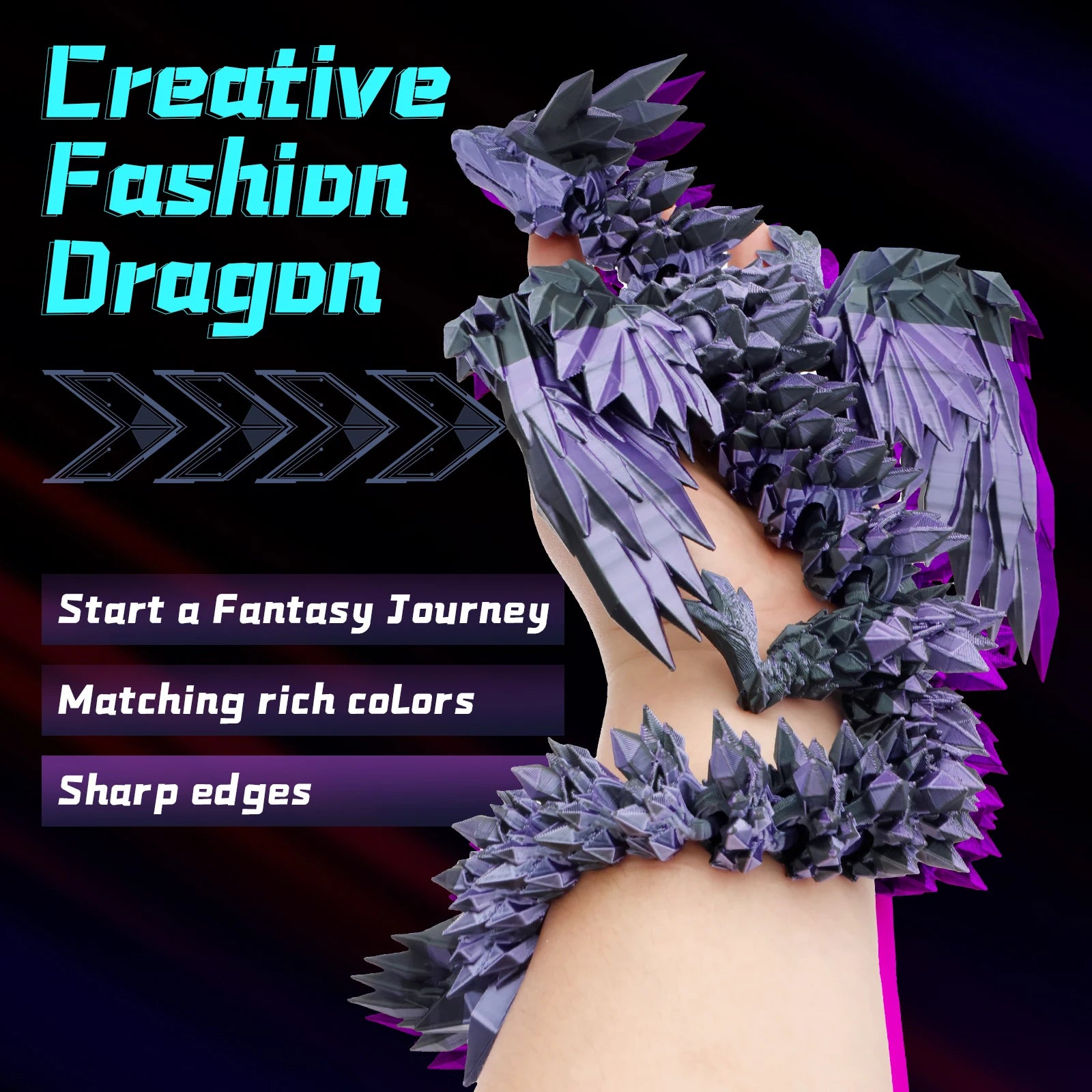 3D Printed Winged Dragon - Image 3