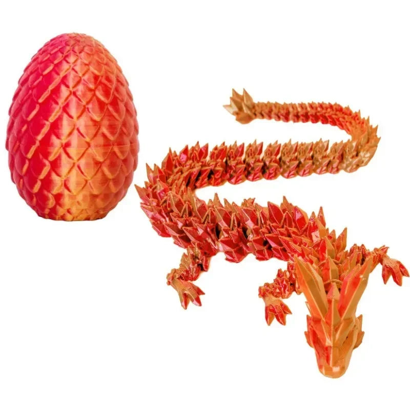 1/2PCS 3D Printed Dragon Egg with Full Articulated Dragon – Movable Desktop Toy & Collectible Ornament - Image 23