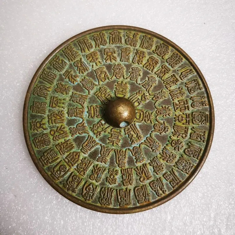 Feng Shui Lucky Dragon Phoenix Brass Mirrors Decoration – Antique Bronze Ware Collection, Home & Room Copper Ornaments - Image 10