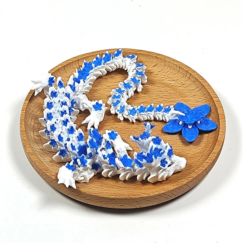 3D Printed Crystal Dragon Articulated Fidget Toy – Cherry Blossom Dragon Home & Office Decor, Birthday Gift for Boys 2025 - Image 8