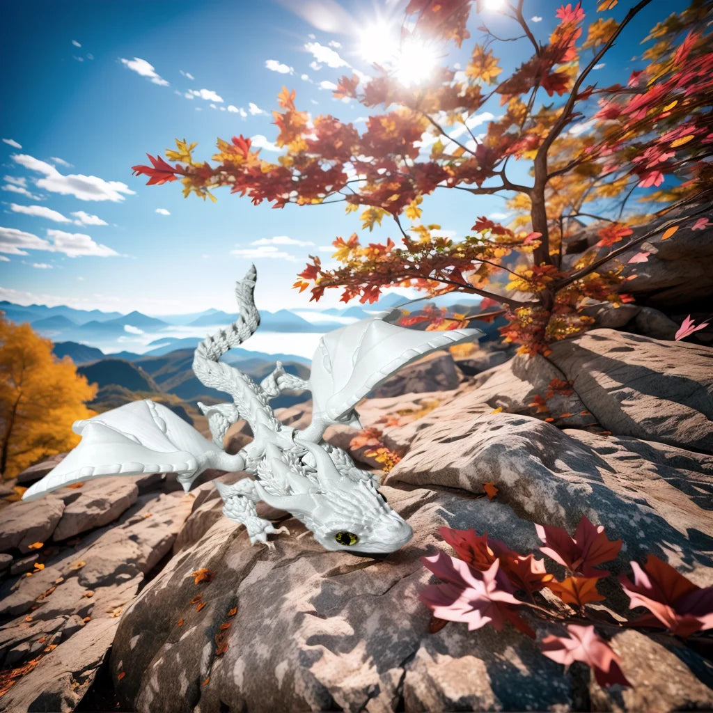 39.5Cm / 15.55In 3D Printed Dragon with Moveable Joints – Animal Model for Home & Desktop Decoration - Image 6