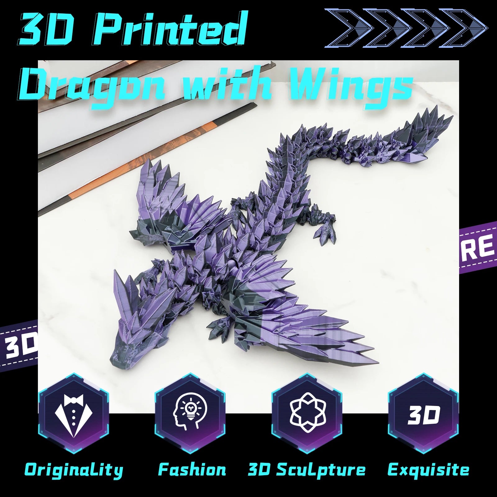 3D Printed Winged Dragon - Image 5