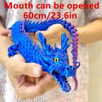 60cm/23.6" 3D Printed Articulated Dragon