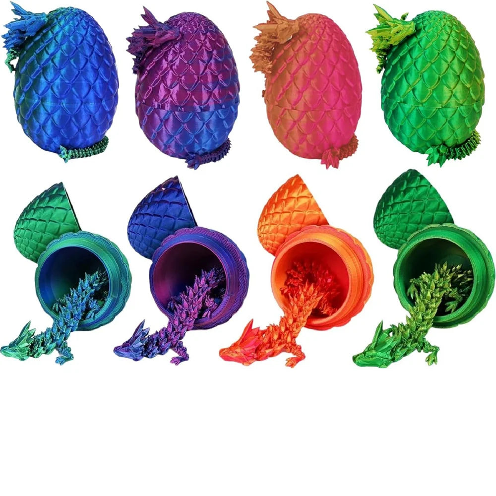 4PCS 3D Printed Dragon Egg Fidget Toys - Image 3