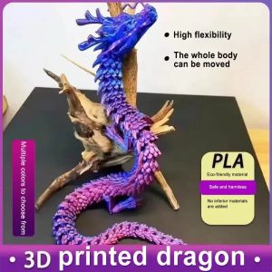 3D Printed Crystal Dragon Fidget Toy