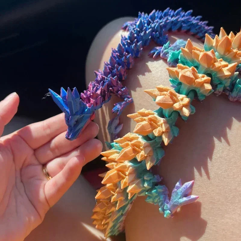 1/2PCS 3D Printed Dragon Egg with Fully Articulated Dragon - Image 11