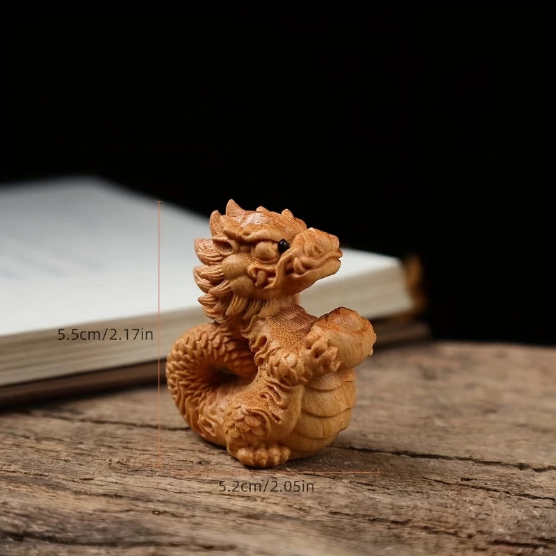 1/2Pcs Creative Lucky Dragon Carving – Desktop Feng Shui Ornament for Home, Office & Car - Image 6
