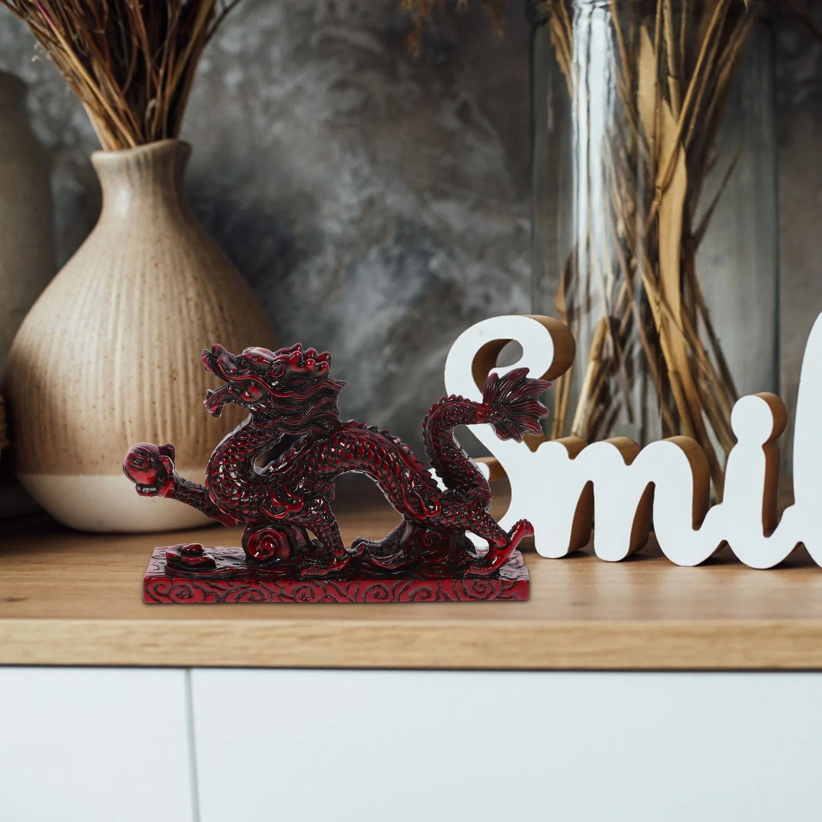 6 Inch Resin Dragon Chinese Zodiac Decoration – Small Desktop Figurine & Miniature Ornament - Image 4