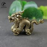 Antique Bronze Chinese Mythical Dragon Statue