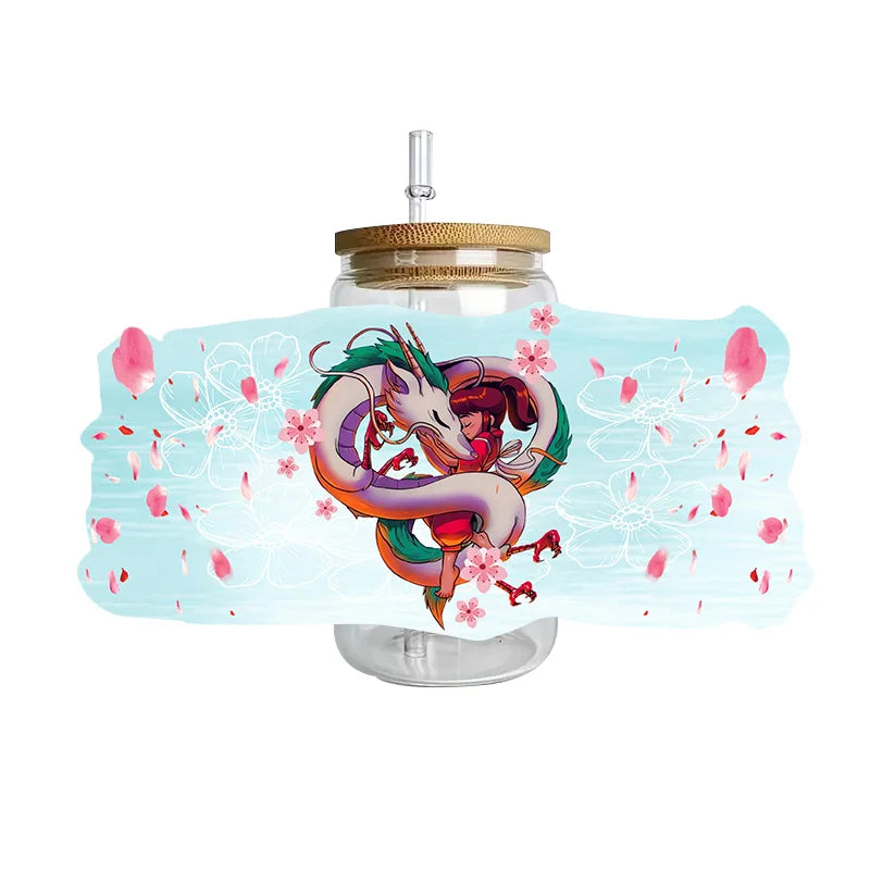 3D Fantasy Dragon Art UV DTF Cup Wrap Sticker – Waterproof Crystal Label for DIY Glass & Tumbler Decoration - Image 29