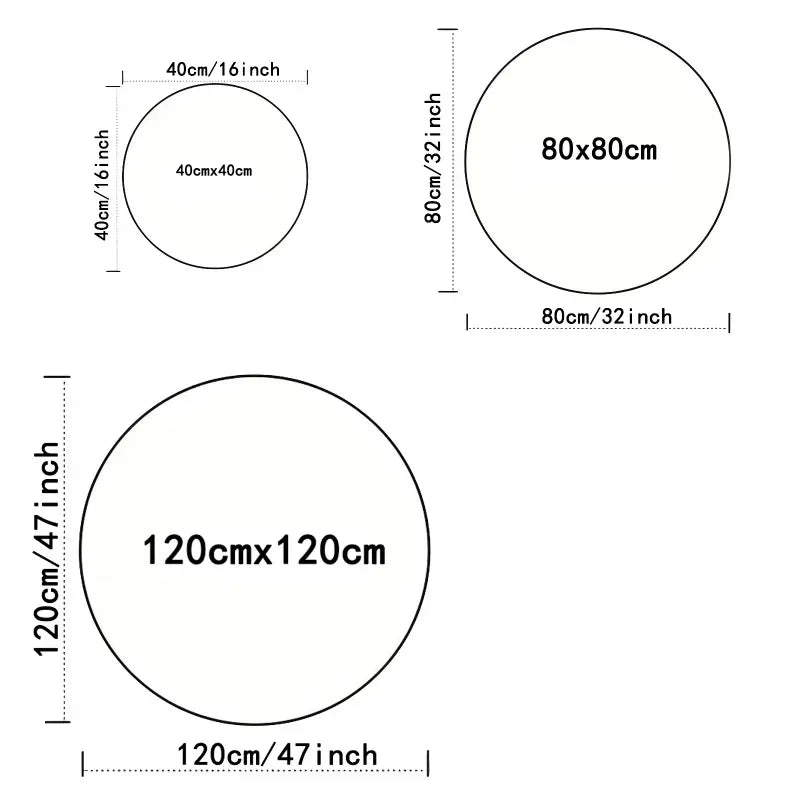 Fashion Dragon Round Carpet – Stylish Area Rug for Living Room, Bedroom & Chair Floor Mat - Image 2