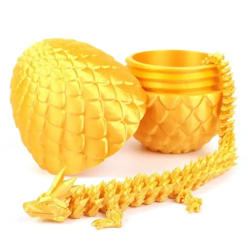 3D Printed Dragon Egg with Full-Color Dragon Model - Image 7