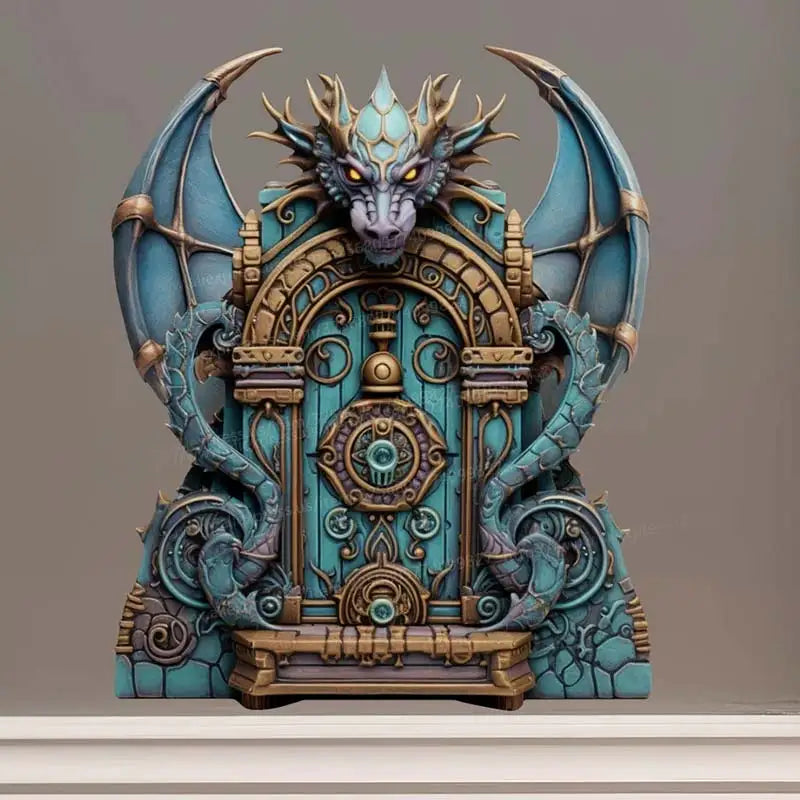 Dragon Fantasy House Decor – Fairy Door Wall Sticker for Living Room, Bedroom, Kitchen & Refrigerator - Image 7