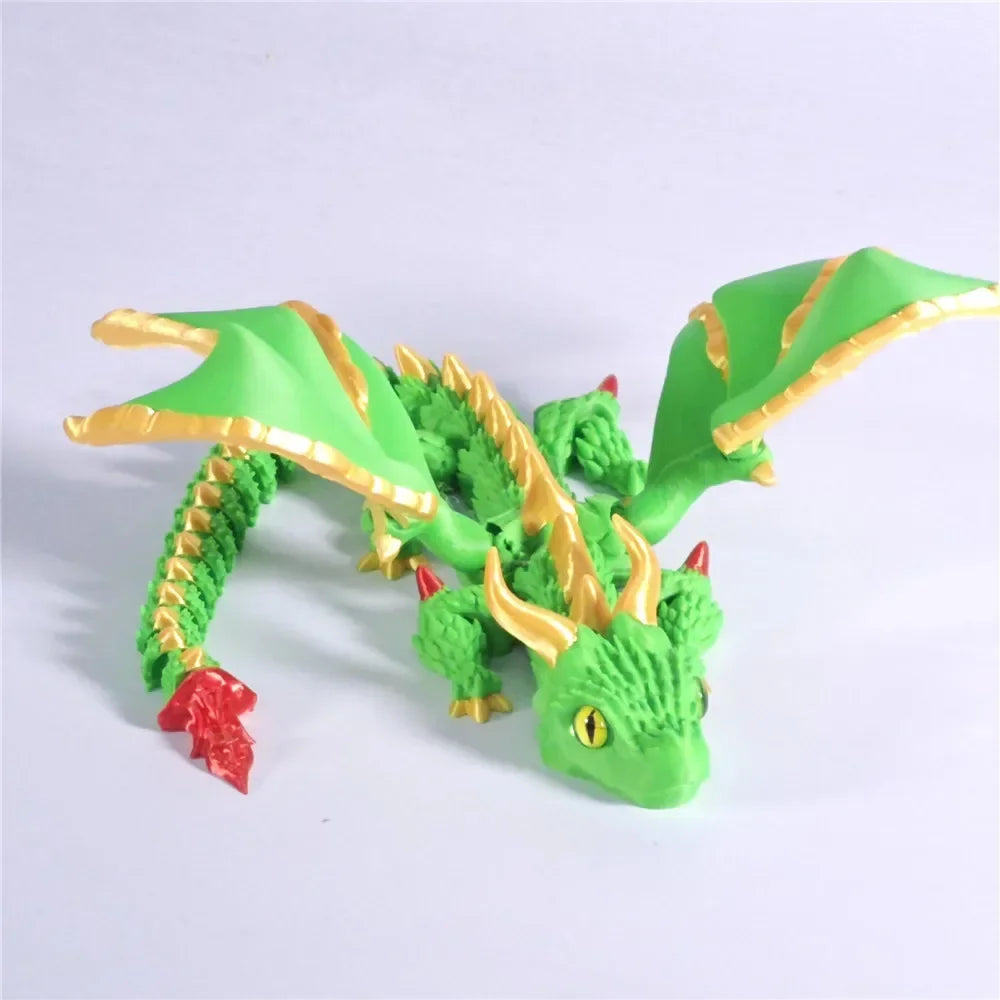 3D Printed Flying Dragon Figures – High-Quality Multi-Jointed Movable Models for Home & Desk Decor - Image 9